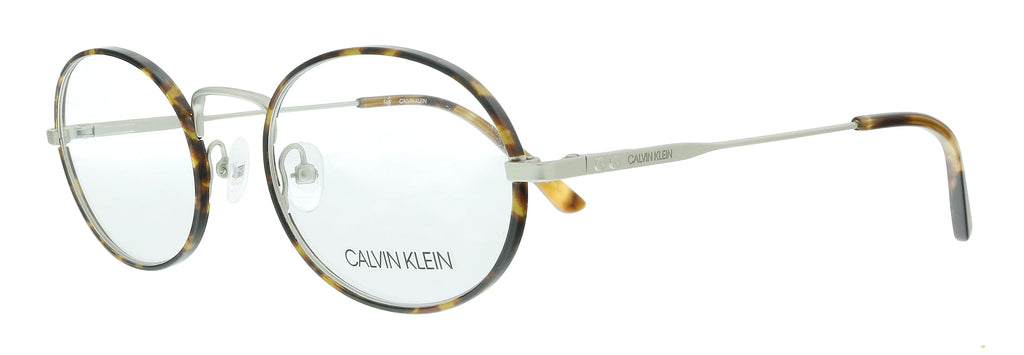 Calvin Klein  Honey Tortoise Oval Eyeglasses