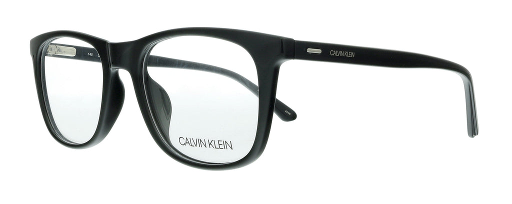 Calvin Klein  Black Modified Rectangle Eyeglasses