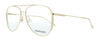 Calvin Klein  Shiny Gold Aviator Eyeglasses