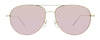 Calvin Klein CK2155S 717 Rose Gold Modified Rectangle Sunglasses