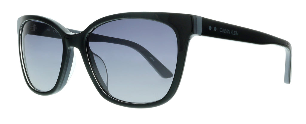 Calvin Klein  Black/Slate Modified Rectangle Sunglasses