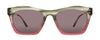 Calvin Klein CK20700S 274 Taupe/Pink Horn Gradient Square Sunglasses