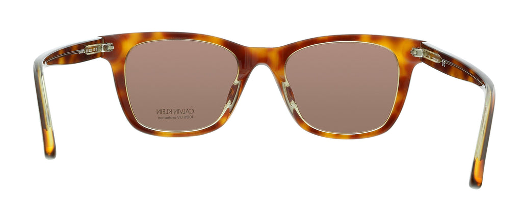 Calvin Klein CK20501S 241 Tortoise/Crystal Yellow Square Sunglasses