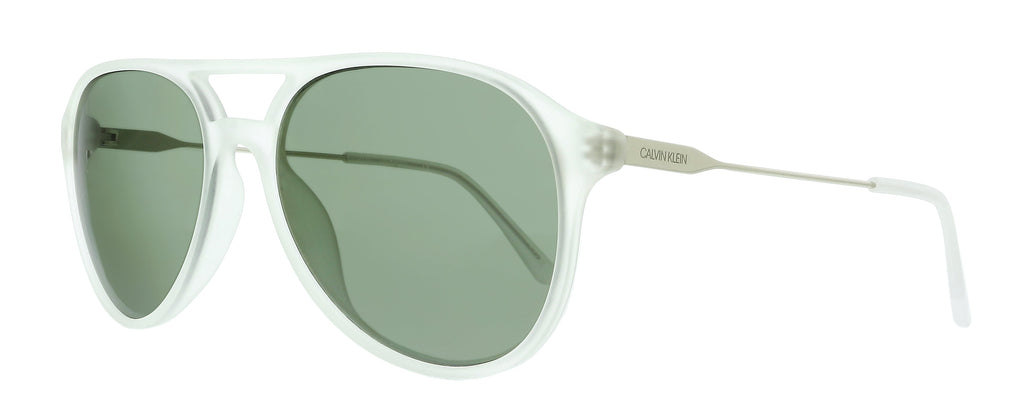 Calvin Klein  Matte Crystal Rectangle Sunglasses