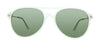 Calvin Klein CK20702S 971 Matte Crystal Rectangle Sunglasses