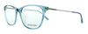 Calvin Klein  Crystal Teal Laminate Cat Eye Eyeglasses