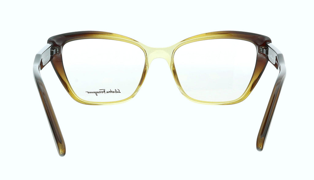 Salvatore Ferragamo SF2854 250 Brown Gradient/Clear Brown Modified Rectangle Eyeglasses