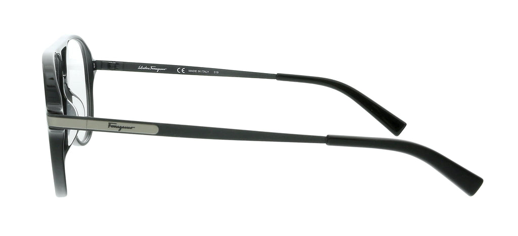 Salvatore Ferragamo SF2855 001 Black Aviator Eyeglasses