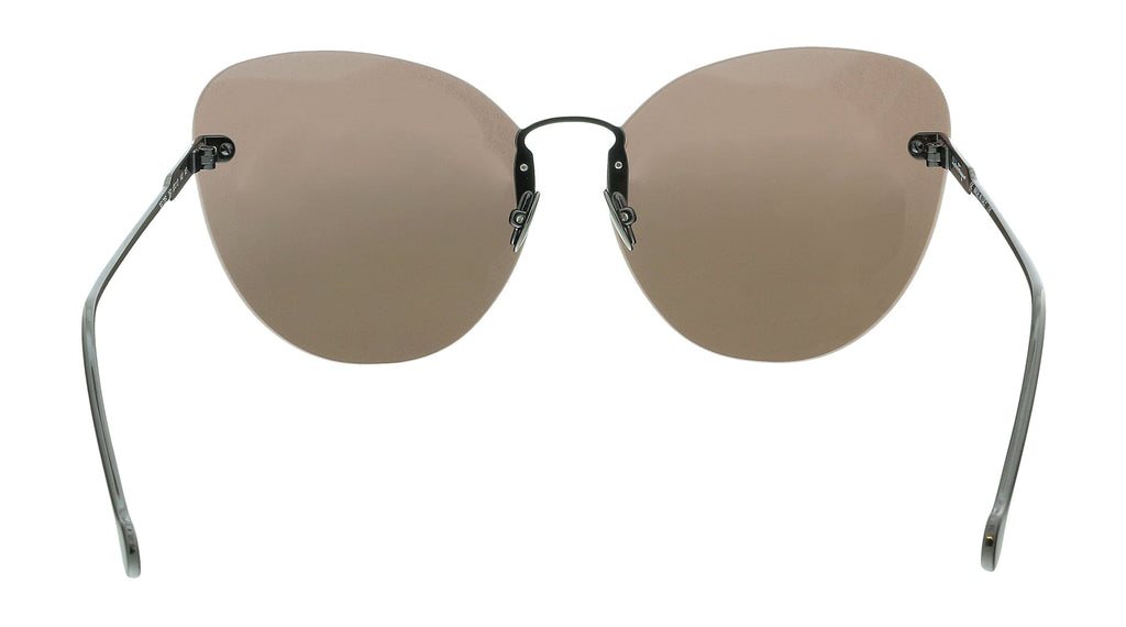 Salvatore Ferragamo SF178S FIORE 067 Shiny Gunmetal/Maple Butterfly Sunglasses