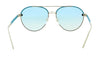 Salvatore Ferragamo SF229SL 741 Gold/Turquoise Leather Aviator Sunglasses