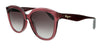 Salvatore Ferragamo  Crystal Burgundy Modified Rectangle Sunglasses