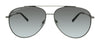 Salvatore Ferragamo SF265S 037 Dark Ruthenium/Black Aviator Sunglasses