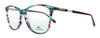 Lacoste  Striped Aqua Cyclamen Butterfly Eyeglasses
