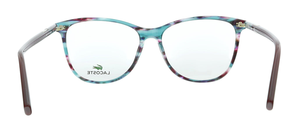 Lacoste L2822 444 Striped Aqua Cyclamen Butterfly Eyeglasses
