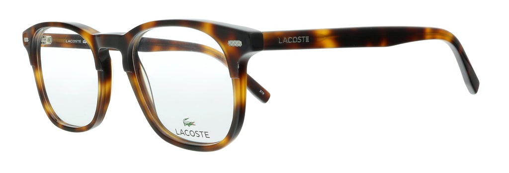 Lacoste  Havana Modified Rectangle Eyeglasses