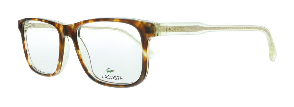Lacoste  Blonde Havana Modified Rectangle Eyeglasses