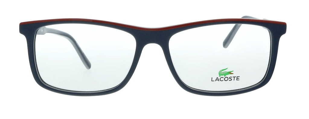 Lacoste L2860 424 Blue/Red Modified Rectangle Eyeglasses
