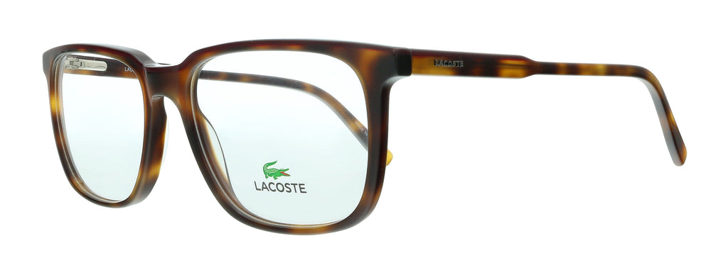 Lacoste  Havana/Burgundy Modified Rectangle Eyeglasses