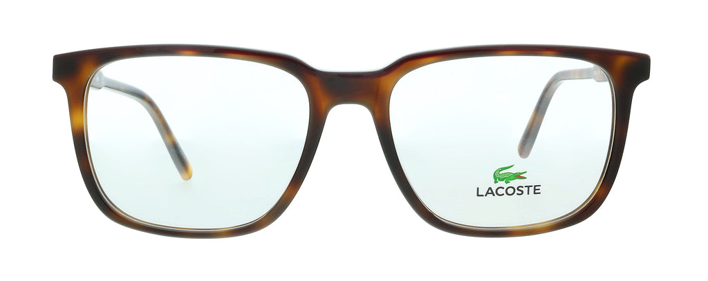 Lacoste L2861 219 Havana/Burgundy Modified Rectangle Eyeglasses