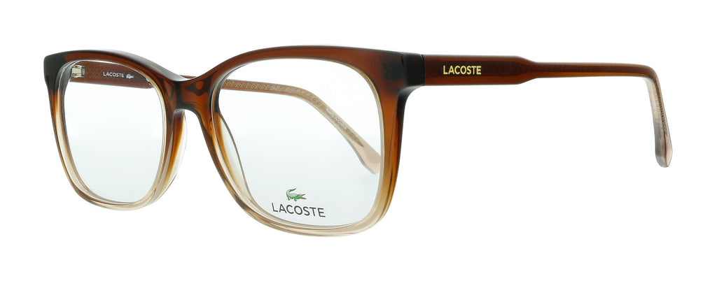 Lacoste  Brown Gradient Modified Rectangle Eyeglasses