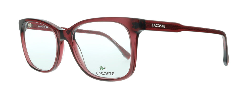 Lacoste  Red Wine Modified Rectangle Eyeglasses