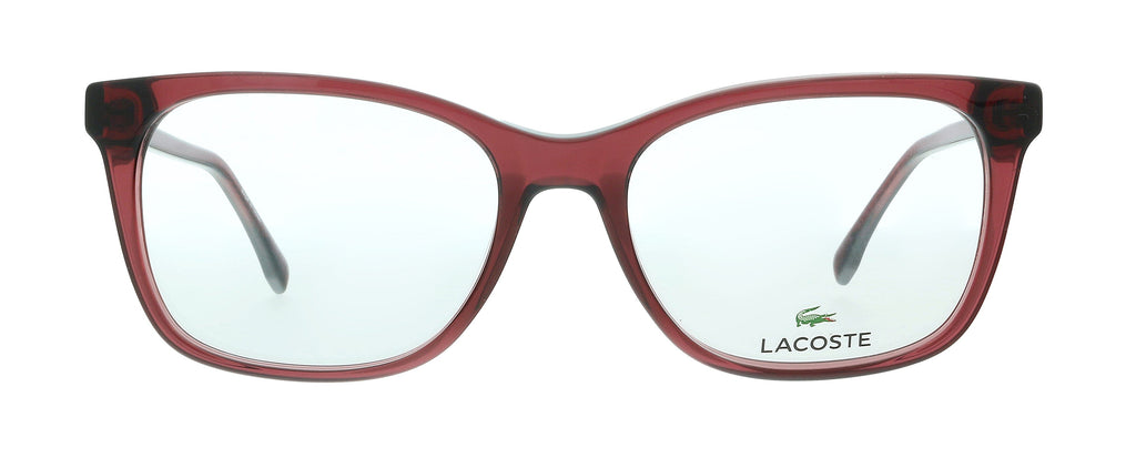 Lacoste L2870 615 Red Wine Modified Rectangle Eyeglasses