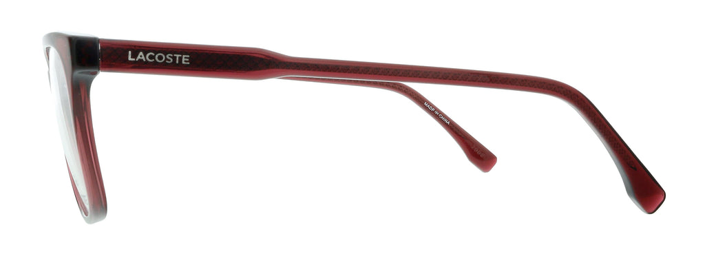 Lacoste L2870 615 Red Wine Modified Rectangle Eyeglasses
