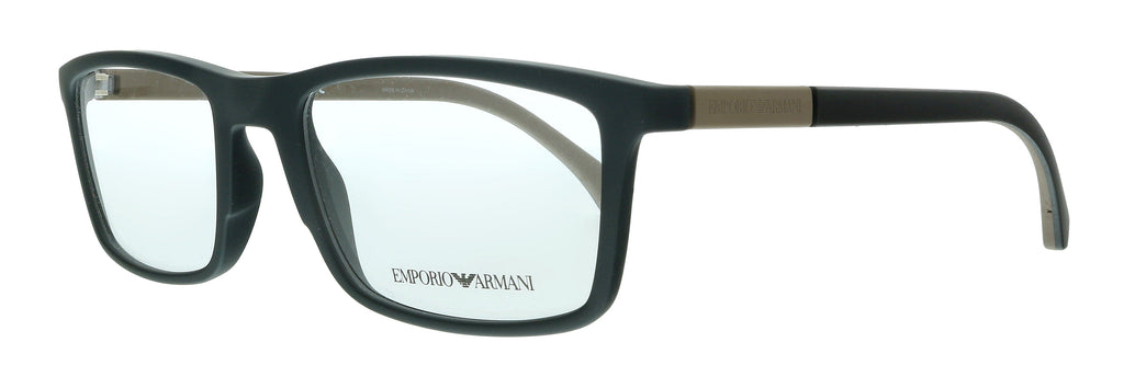 Emporio Armani  Black Rectangle Eyeglasses