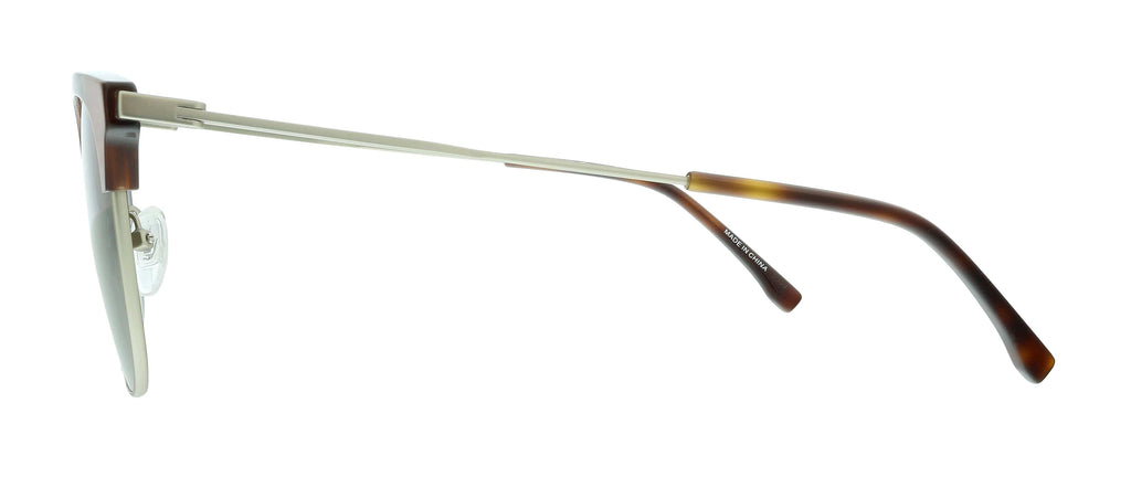 Lacoste L240S 718 Light Gold Modified Rectangle Sunglasses