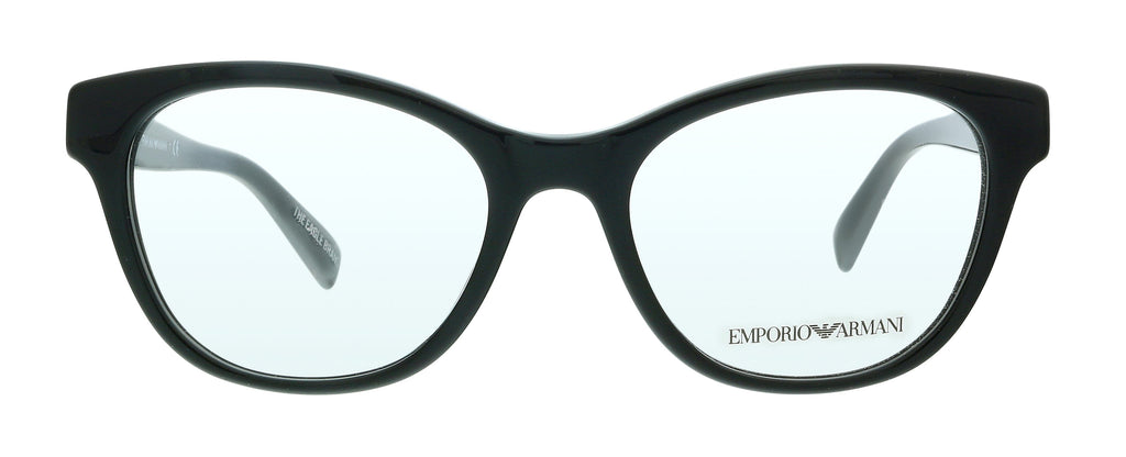 Emporio Armani 0EA3162 5001 Shiny Black Cat Eye Eyeglasses