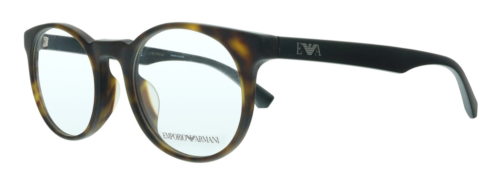 Emporio Armani  Havana Round Eyeglasses