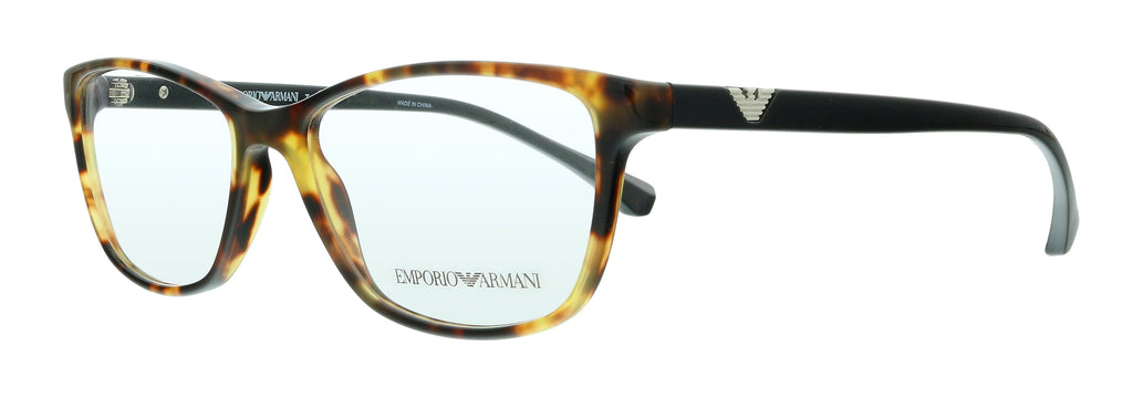 Emporio Armani  Tortoise Square Eyeglasses