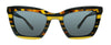 Coach 0HC8203 544087 Amber Glitter Varsity Stripe Square Sunglasses