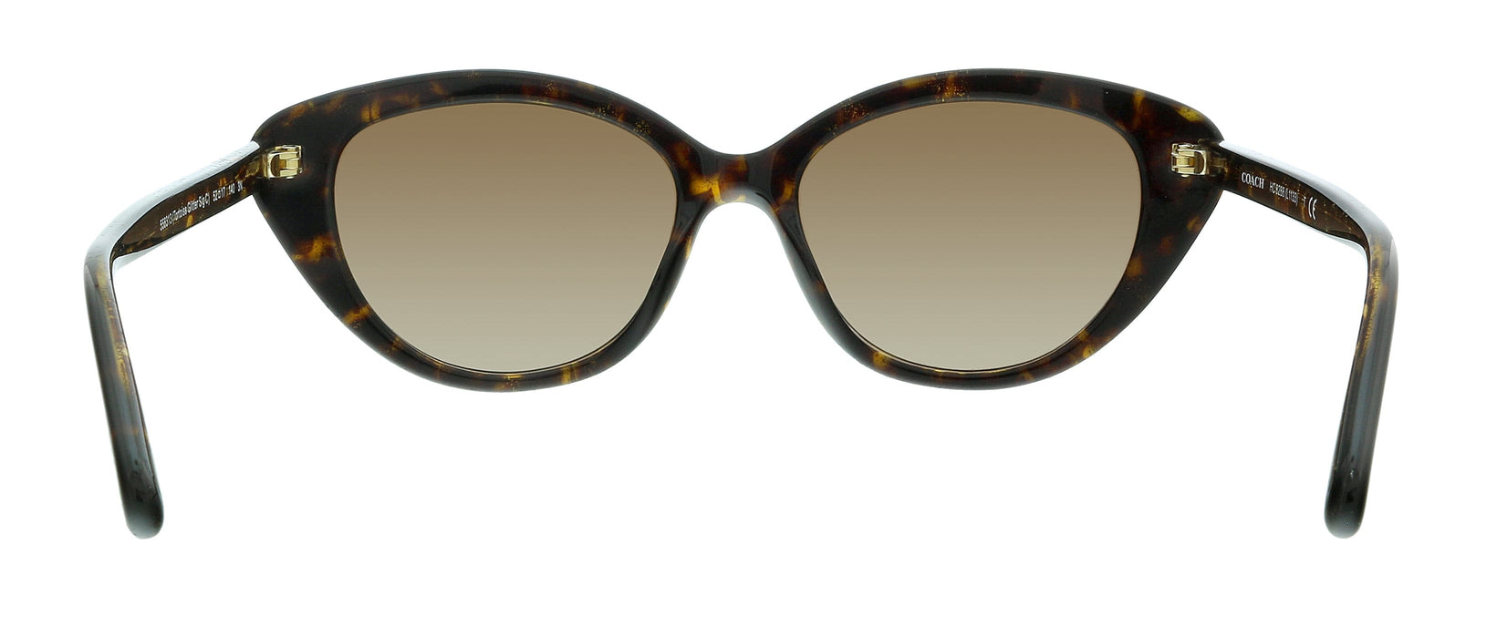 Coach 0HC8288 558313 Tortoise Glitter Signature  Cat Eye Sunglasses