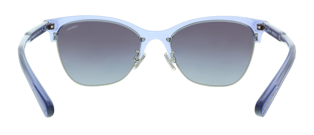 Coach 0HC8277 55708G Transparent Lilac / Silver Square Sunglasses