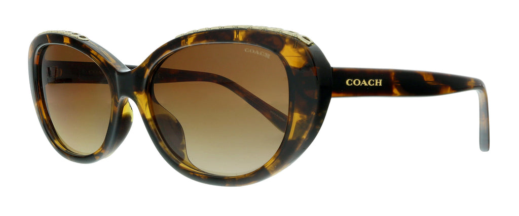 Coach  Dark Tortoise Oval Sunglasses