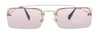 Miu Miu 0MU 59TS ZVN9G1 Special Project Pale Gold Rectangle Sunglasses