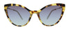 Miu Miu 0MU 03US 7S05D1 Light Havana Cat Eye Sunglasses