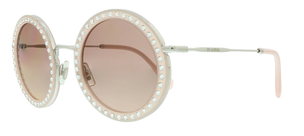 Miu Miu  Core Opal Pink Round Sunglasses