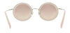 Miu Miu 0MU 59US 1530A5 Core Opal Pink Round Sunglasses