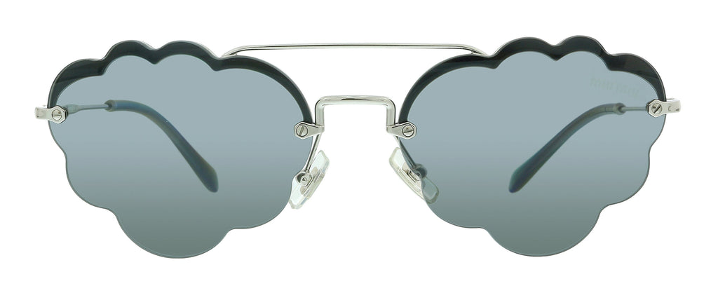 Miu Miu 0MU 57US 1BC175 Core Silver Cloud Sunglasses
