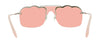 Miu Miu 0MU 55US 1BC177 Core  Silver Irregular Sunglasses