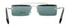 Miu Miu 0MU 59TS KJL1A1 Silver Rectangle Sunglasses
