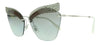 Miu Miu  Opal Sage Cat Eye Sunglasses