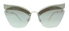 Miu Miu 0MU 56TS KJH5O0 Opal Sage Cat Eye Sunglasses