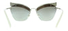 Miu Miu 0MU 56TS KJH5O0 Opal Sage Cat Eye Sunglasses