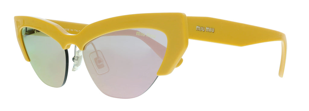 Miu Miu  Yellow Cat Eye Sunglasses