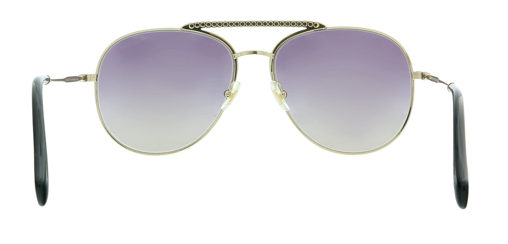 Miu Miu 0MU 53VS AAVGR0 Pale Gold Aviator Sunglasses