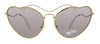 Miu Miu 0MU 55RS 7OE6X1 Antique Gold Irregular Sunglasses