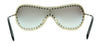 Miu Miu 0MU 51VS ZVN5O0 Pale Gold Mask Sunglasses